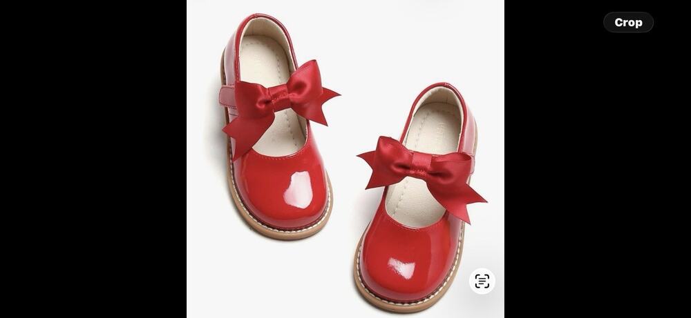 PHIRAMIN Women's Toddler Girl Mary Jane Red Dress Shoes Sz 11